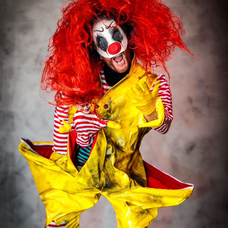 Billy de clown Halloweenanimatie