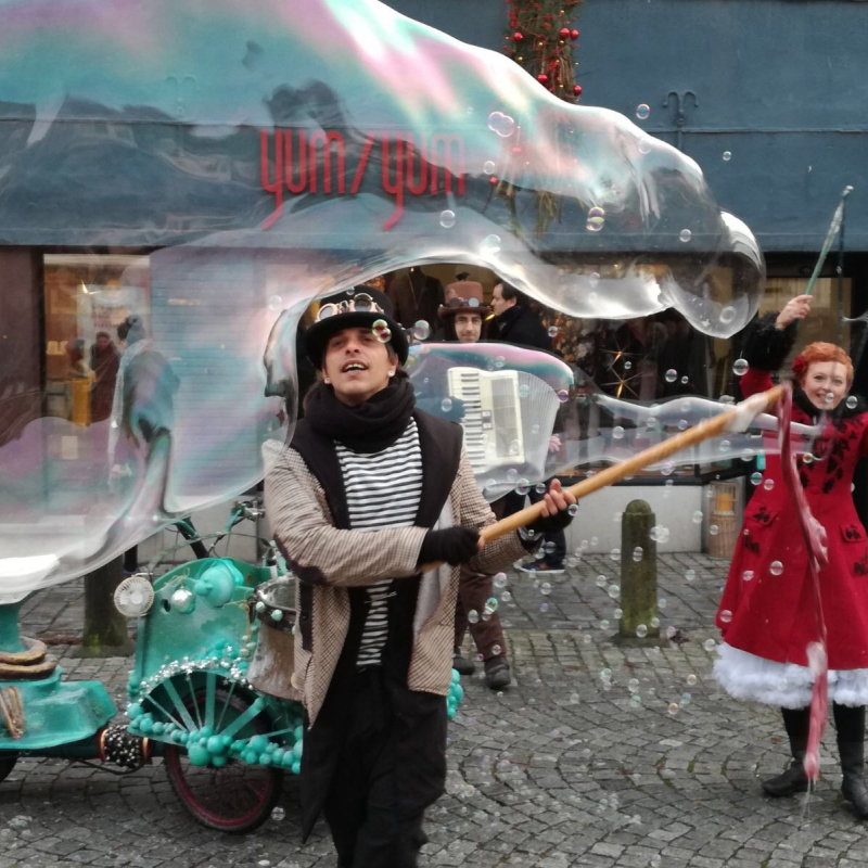 Zeepbellenmobiel de winterversie