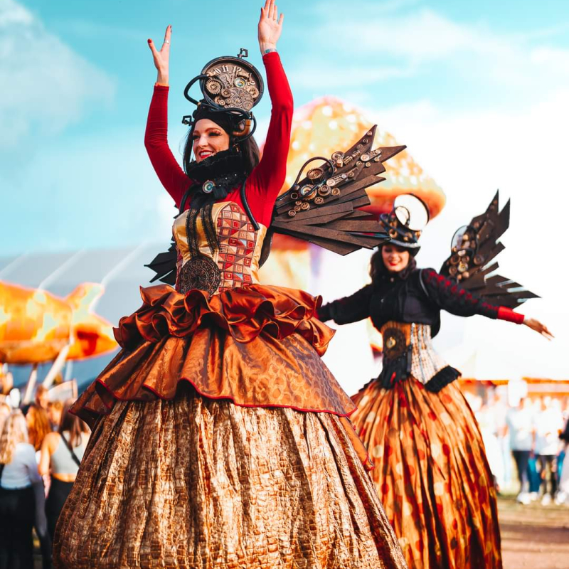 Steampunk steltenloper