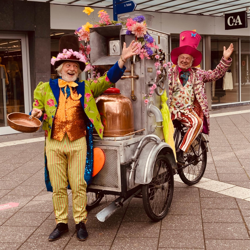 Vrolijke lente machine